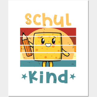 Schulkind 1. Klasse Smile Schulbeginn T shirt Posters and Art